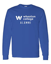 Load image into Gallery viewer, Wheaton College Alumni Long Sleeve T-Shirt - Royal
