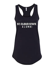 Load image into Gallery viewer, St Cloud State Alumni Ladies Tank Top - Black
