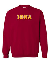 Load image into Gallery viewer, Iona College Iona Logo Crewneck Sweatshirt - Cardinal Red
