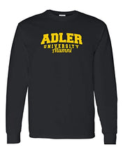 Load image into Gallery viewer, Vintage Adler University Alumni Long Sleeve T-Shirt - Black
