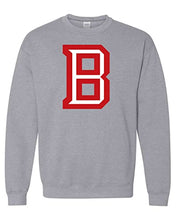 Load image into Gallery viewer, Bradley University B Crewneck Sweatshirt - Sport Grey
