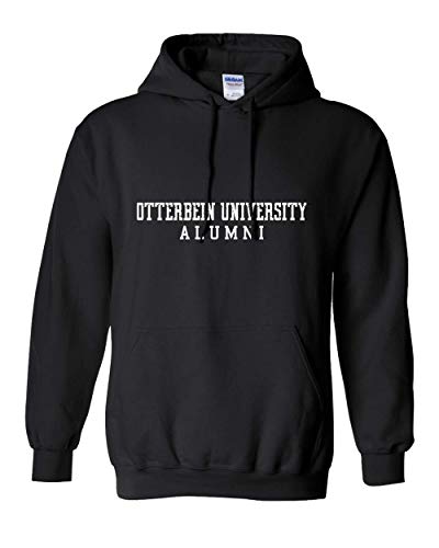 Vintage Otterbein Alumni Hooded Sweatshirt - Black