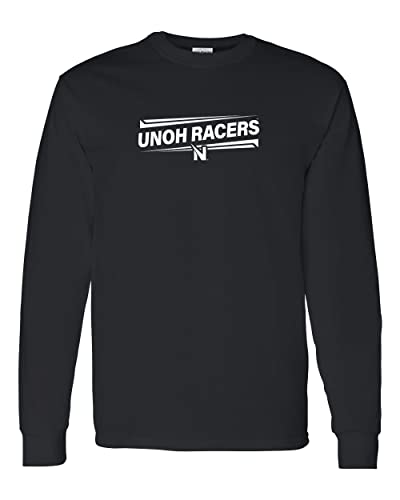 Northwestern Ohio UNOH Racers Slanted One Color Long Sleeve Shirt - Black