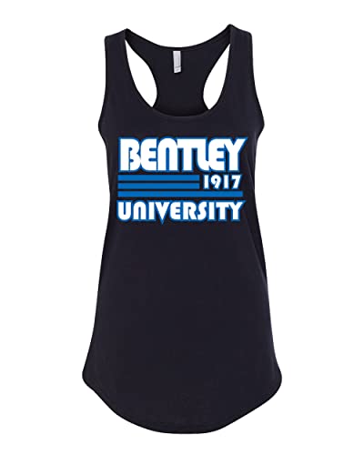 Retro Bentley University Ladies Tank Top - Black