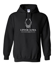 Load image into Gallery viewer, Upper Iowa University 1 Color Hooded Sweatshirt - Black
