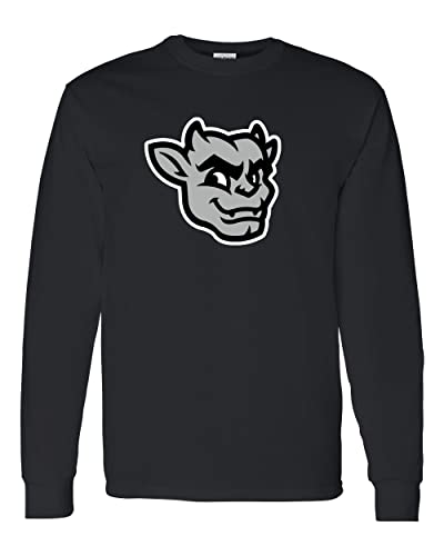 Bradley University Kaboom Full Color Long Sleeve T-Shirt - Black