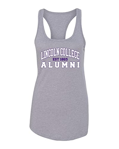 Lincoln College Alumni Ladies Tank Top - Heather Grey
