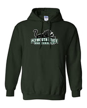Load image into Gallery viewer, Plymouth State University Mascot Hooded Sweatshirt - Forest Green
