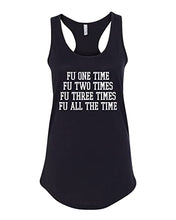Load image into Gallery viewer, Furman University FU One Time Ladies Tank Top - Black
