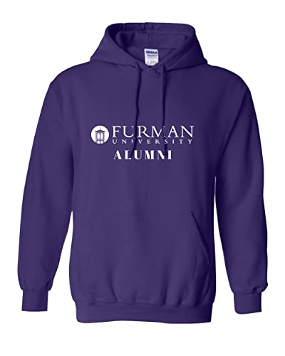 Furman University Alumni Hooded Sweatshirt - Purple