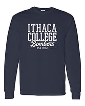 Load image into Gallery viewer, Ithaca College Bombers Alumni Long Sleeve Shirt - Navy
