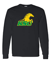 Load image into Gallery viewer, Kentucky State KSU Long Sleeve T-Shirt - Black
