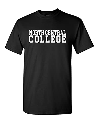 North Central College Block T-Shirt - Black