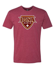 Load image into Gallery viewer, Iona University Full Color Logo Soft Exclusive T-Shirt - Cardinal
