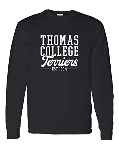 Thomas College Est 1894 Long Sleeve Shirt - Black