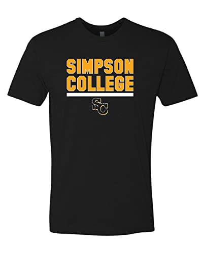 Simpson College Block Soft Exclusive T-Shirt - Black