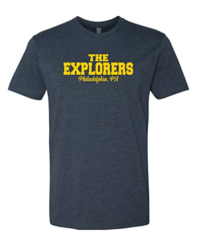 La Salle University Explorers Soft Exclusive T-Shirt - Midnight Navy
