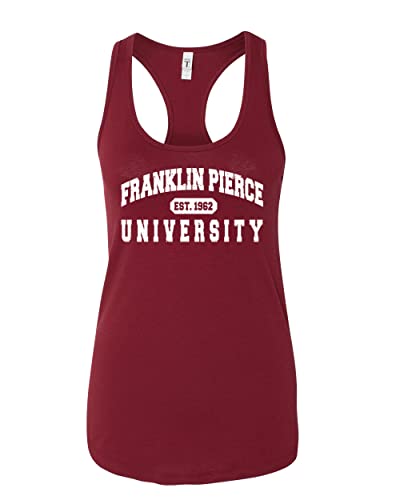 Vintage Franklin Pierce University Ladies Tank Top - Cardinal