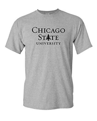 Chicago State University Seal T-Shirt - Sport Grey
