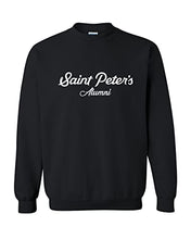Load image into Gallery viewer, Saint Peter&#39;s University Alumni Crewneck Sweatshirt - Black
