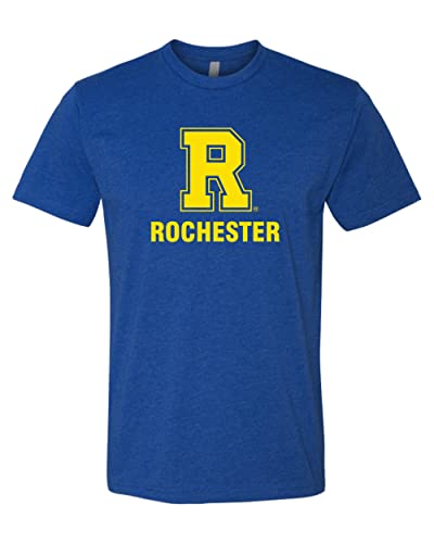 University of Rochester Block R Logo Exclusive Soft Shirt - Royal