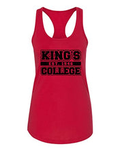 Load image into Gallery viewer, King&#39;s College est 1946 Ladies Racer Tank - Red
