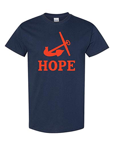 Hope College Anchor One Color T-Shirt - Navy