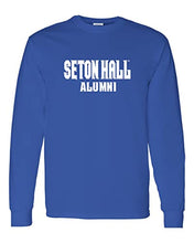 Load image into Gallery viewer, Seton Hall University Alumni Long Sleeve Shirt - Royal
