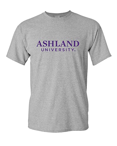 Ashland U University 1 Color Text T-Shirt - Sport Grey