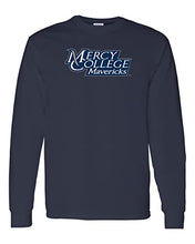Load image into Gallery viewer, Mercy College Text Long Sleeve Shirt - Navy
