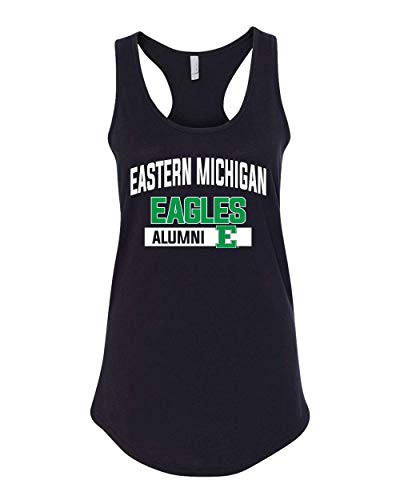 Eastern Michigan Eagles Alumni Two Color Tank Top - Black