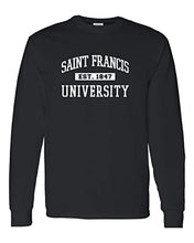 Load image into Gallery viewer, Vintage Saint Francis Est 1847 Long Sleeve T-Shirt - Black
