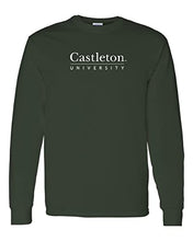 Load image into Gallery viewer, Castleton University Long Sleeve Shirt - Forest Green
