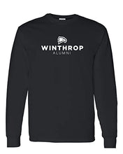 Load image into Gallery viewer, Winthrop University Alumni Long Sleeve T-Shirt - Black
