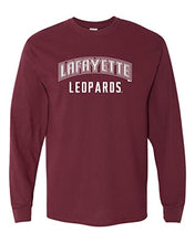 Load image into Gallery viewer, Lafayette Leopards Paw Long Sleeve T-Shirt - Maroon
