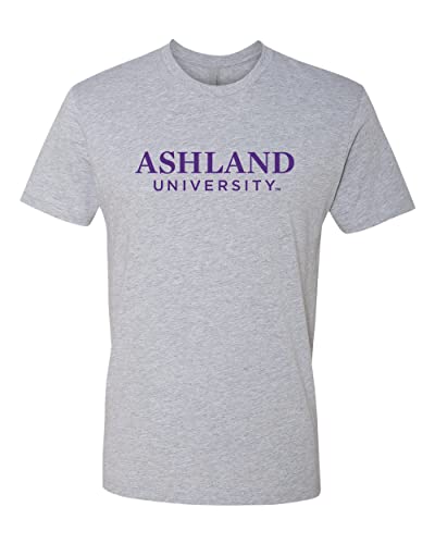 Ashland U University 1 Color Text Exclusive Soft T-Shirt - Dark Heather Gray