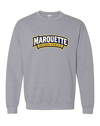 Marquette University Golden Eagles Crewneck Sweatshirt - Sport Grey