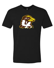 Load image into Gallery viewer, Quincy University Full Color Logo Soft Exclusive T-Shirt - Black
