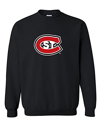 St Cloud State Full Color C Crewneck Sweatshirt - Black
