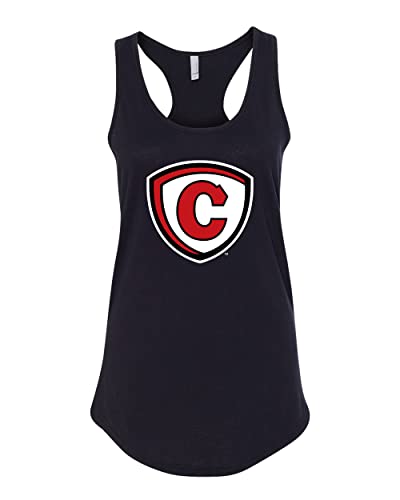 Carthage College Full Shield Ladies Tank Top - Black