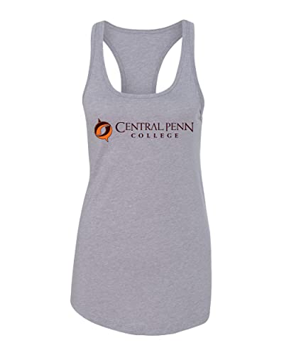Central Penn College Official Logo Ladies Tank Top - Heather Grey