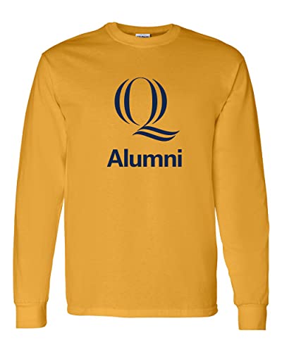 Quinnipiac University Alumni Long Sleeve Shirt - Gold