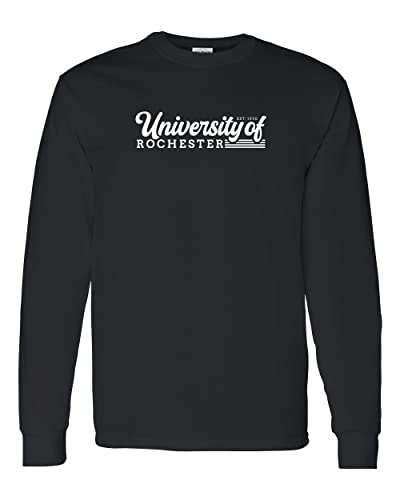Vintage University of Rochester Long Sleeve T-Shirt - Black