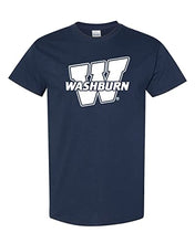 Load image into Gallery viewer, Washburn University W T-Shirt - Navy
