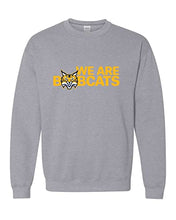 Load image into Gallery viewer, Quinnipiac University We Are Bobcats Crewneck Sweatshirt - Sport Grey
