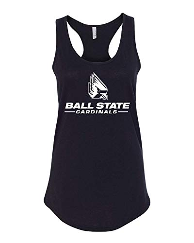 Ball State University with Logo One Color Tank Top - Black