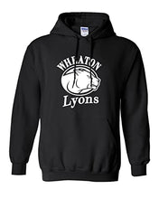 Load image into Gallery viewer, Wheaton College Lyons Hooded Sweatshirt - Black
