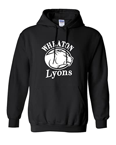 Wheaton College Lyons Hooded Sweatshirt - Black