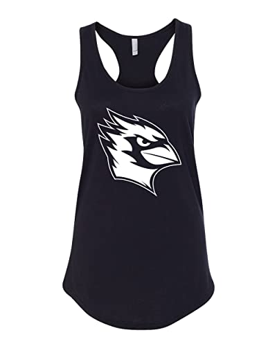 Wesleyan University 1 Color Mascot Ladies Tank Top - Black