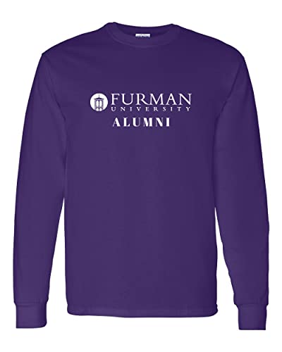 Furman University Alumni Long Sleeve T-Shirt - Purple